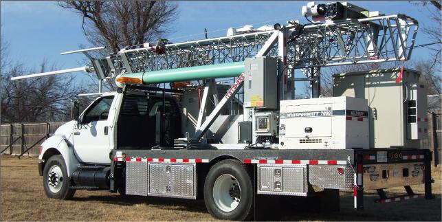 mobile cell tower on truck