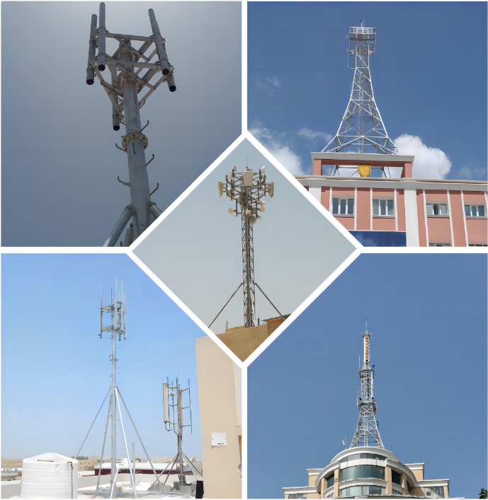 cell tower on roof antenna