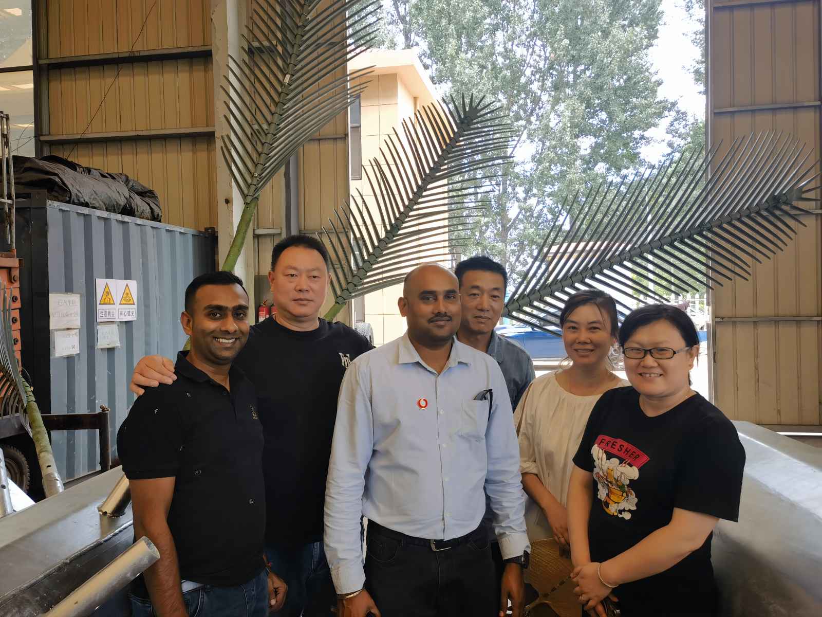 Clients from Fiji Visiting Factory Production Line