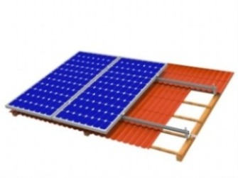 solar panel on roof