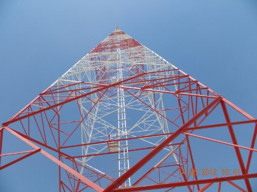 angular steel tower