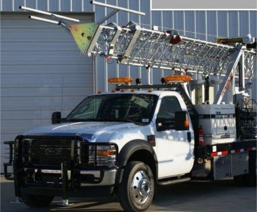 cell tower on truck
