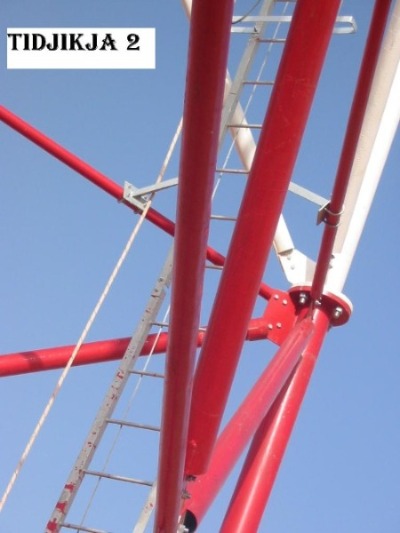 antenna and microwave tubular tower