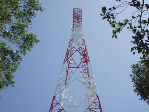 lattice steel telecom tower