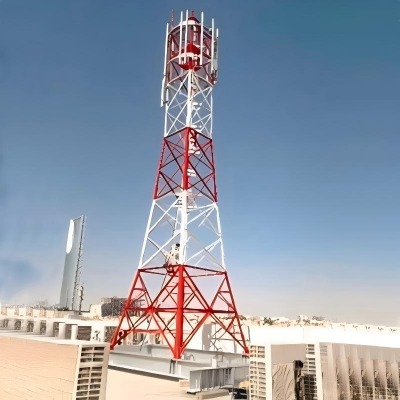 rooftop lattice antenna tower