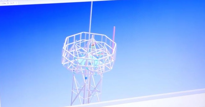 tubular lattice tower