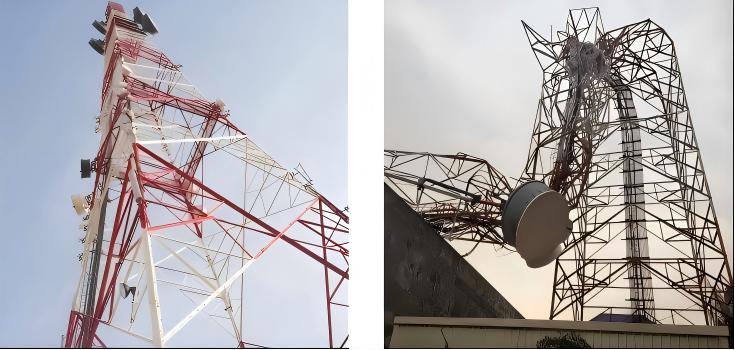 angle steel tower resistance 3 leg angle steel tower