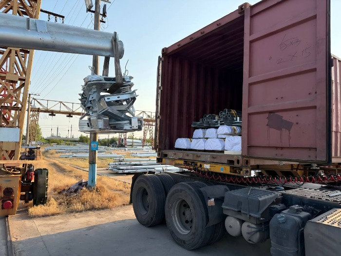 30m telecom lattice tower ready for shipment to Djibouti