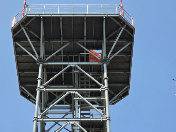 Air Traffic Control Radar Lattice Tower in African Airport