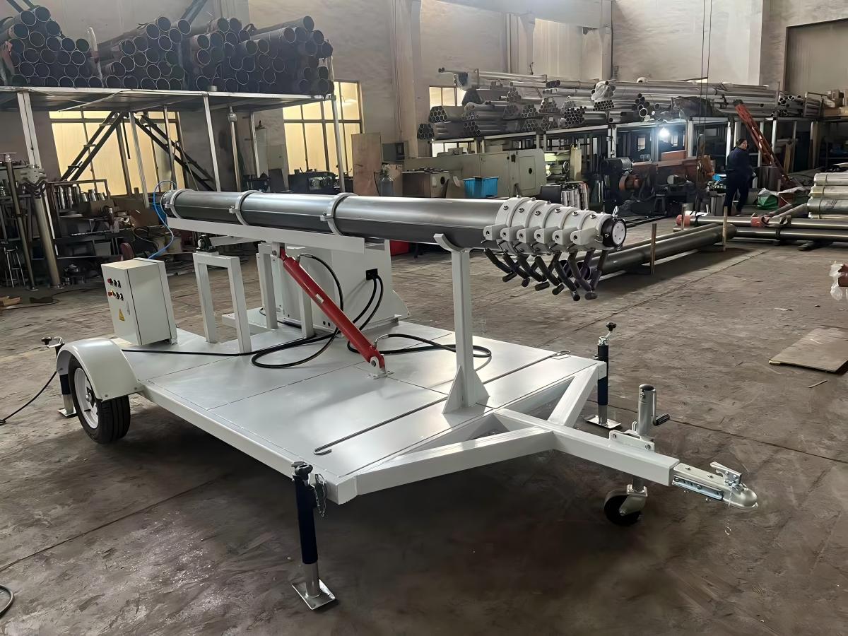 Latest Design: 18 Meters Aluminum Alloy Pole Cellular on Wheels