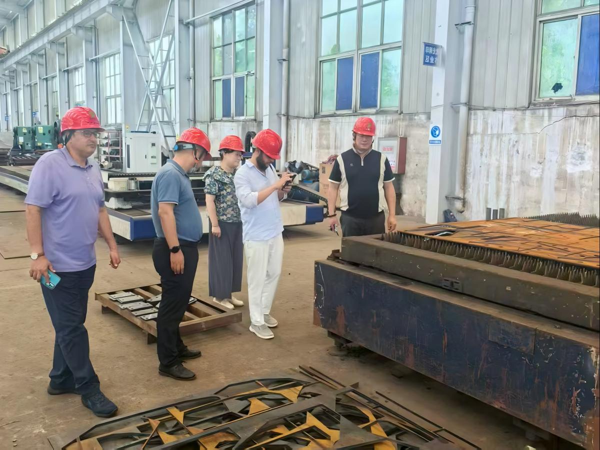 Libyan Clients Visit Weather Radar Support & Tubular Steel Tower Production Line