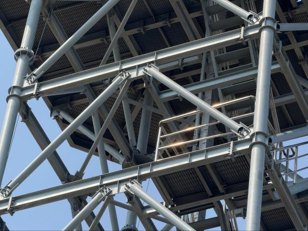 Air Traffic Control Radar Lattice Tower in African Airport
