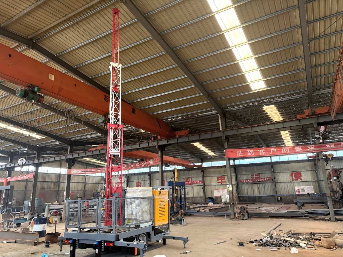 10 Meters Lightweight Cellular on Wheels ( COW) Trial Assembly before Shipment