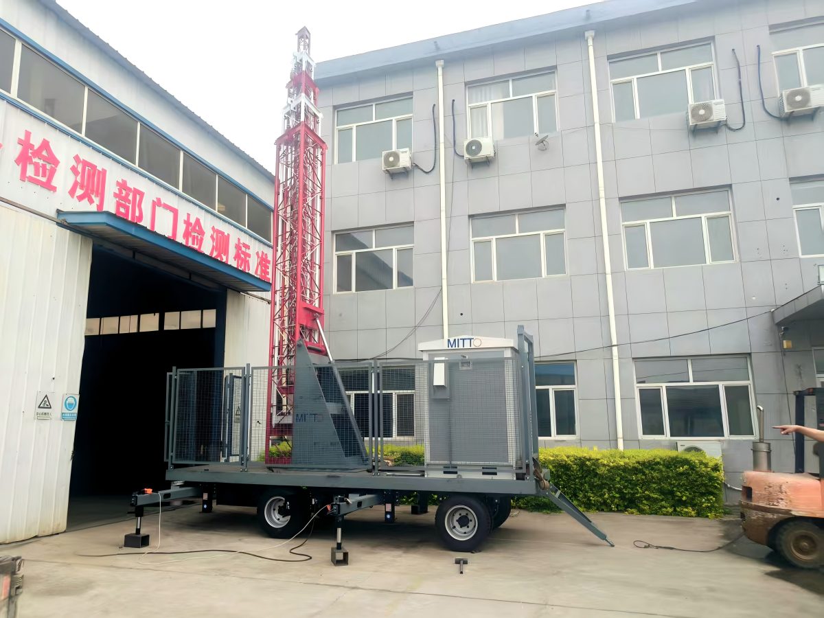 25 Meters Cellular on Wheels for Zimbabwean Client Trial Assembly and Run